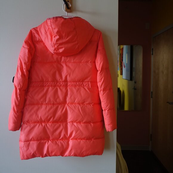 J. Crew Crewcuts Girls Primaloft J5517 Coat Neon Sweet Guava pink puffer 14 - Picture 15 of 16